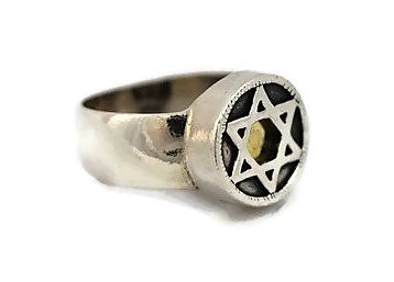טבעת מגן דוד חמש מתכות