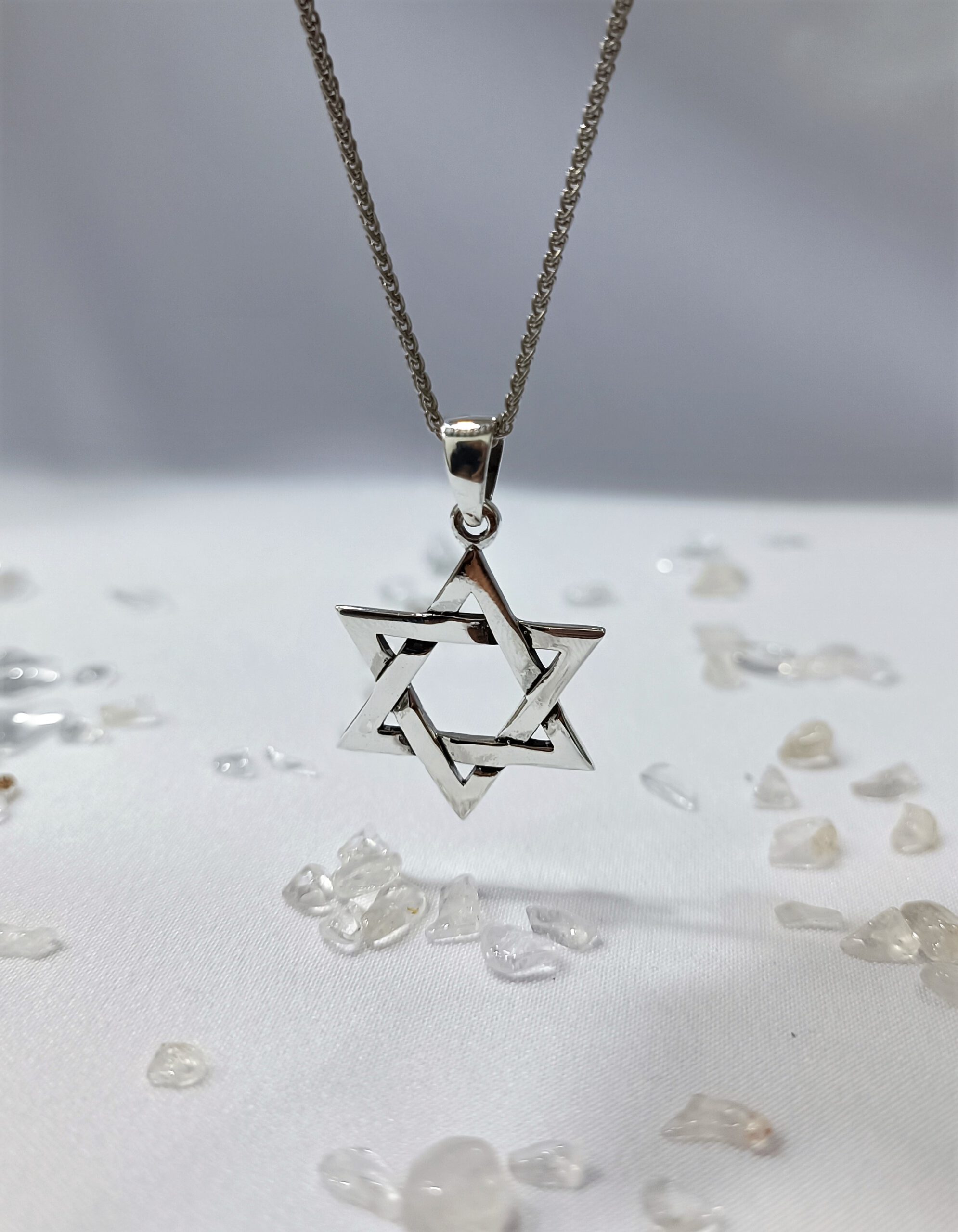 תליון מגן דוד צלעות משתלבות