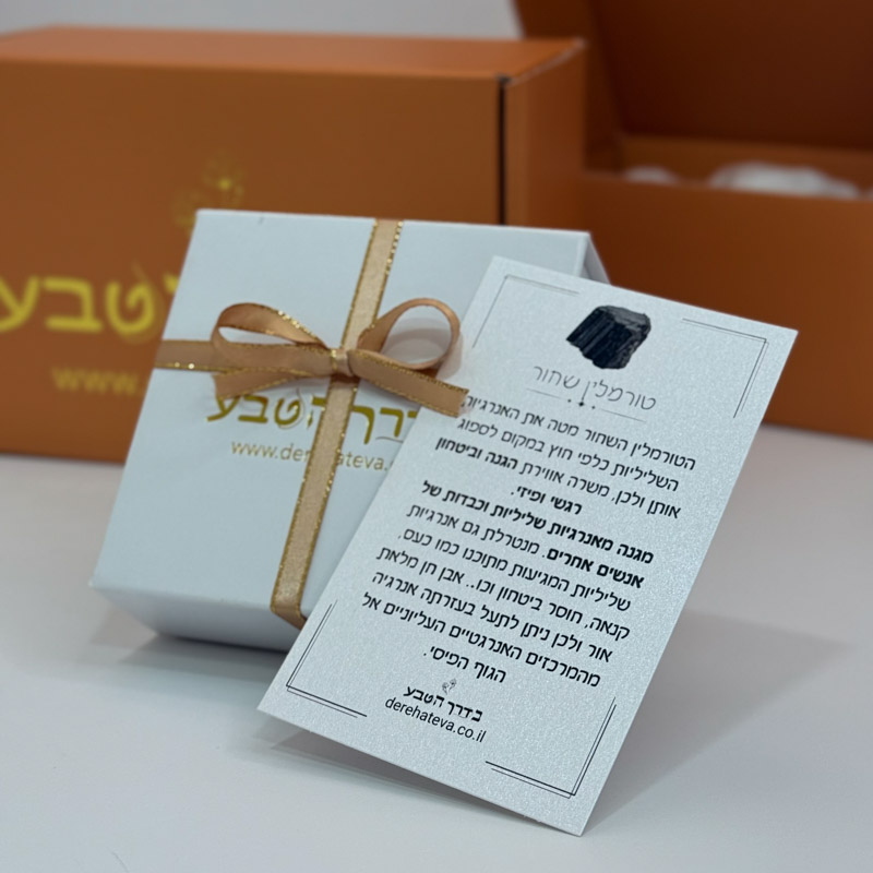 צמיד טורמלין שחור קלאסי -יובל