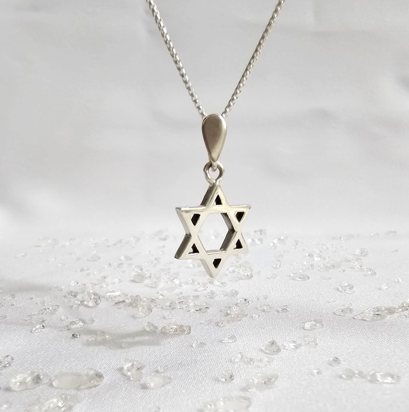 תליון מגן דוד חלק