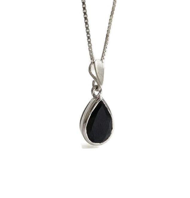 תליון טורמלין שחור טיפה - איזבלה תליון טורמלין שחור טיפה - איזבלה