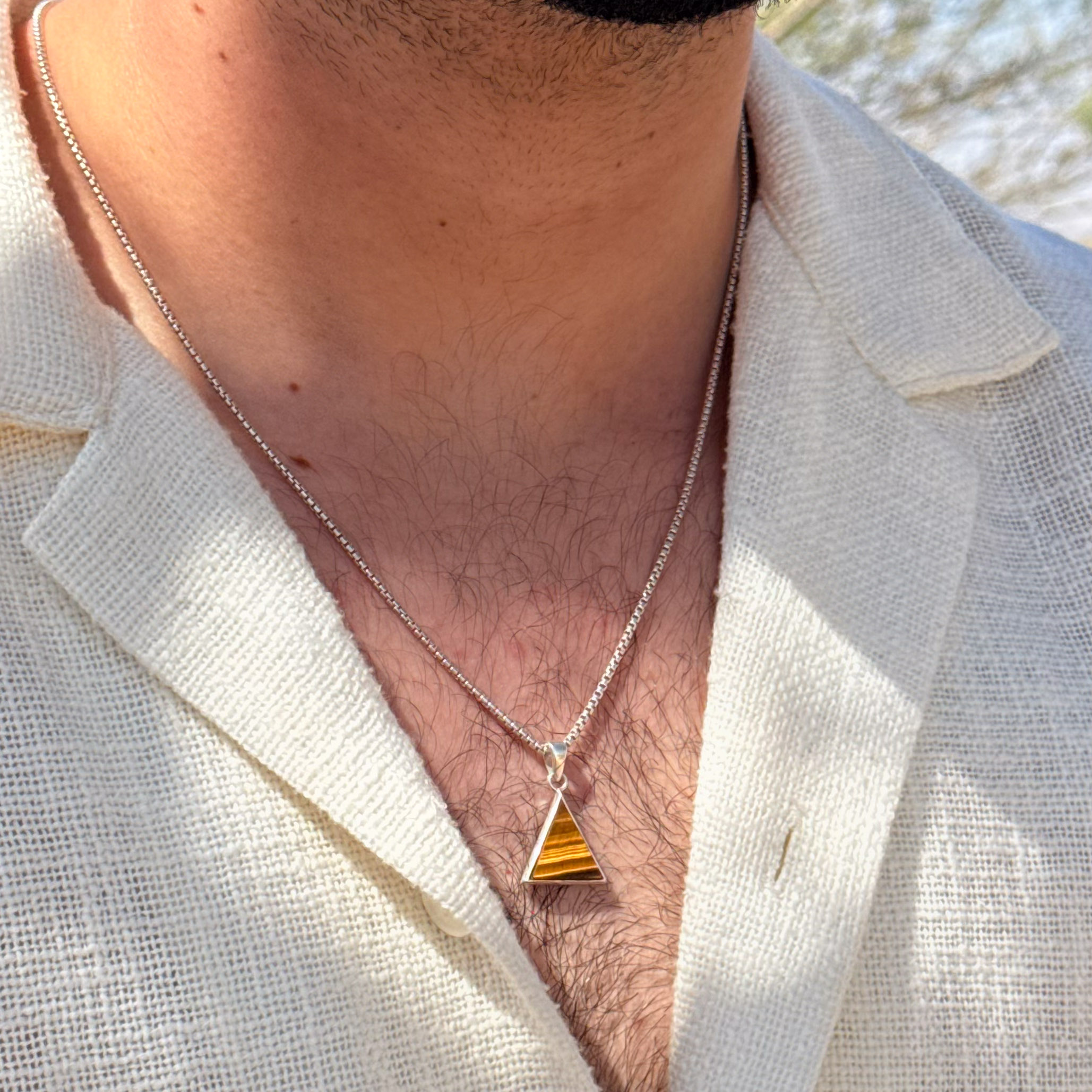 תליון עין הנמר משולש - פסגות
