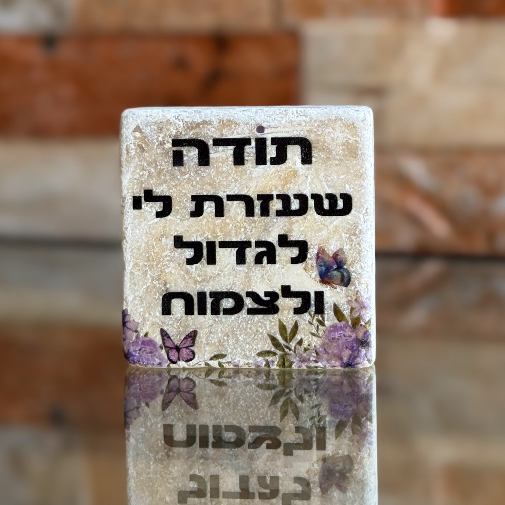 אריח 5/5 - תודה שעזרת לי לגדול ולצמוח פרפרים